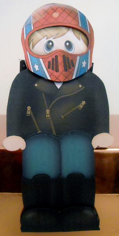 3D on the Shelf Card Kit - Little Motorcyclist Timo by Pam Stubley