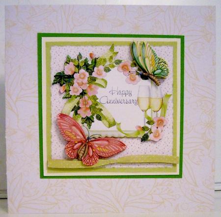 Anniversary Butterflies and Champagne by Pam Stubley