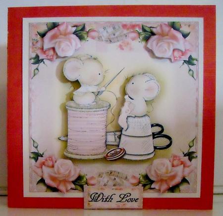 Stiched for You Card Front Kit by Pam Stubley