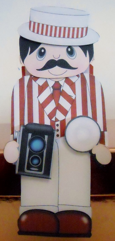 3D on the Shelf Card Kit - Seaside Photographer Roger by Pam Stubley
