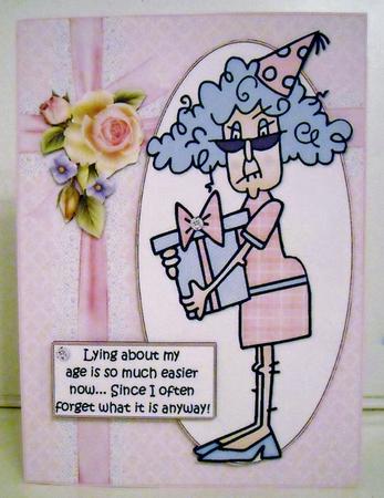 Stella Lies About Her Age Quick Card by Pam Stubley
