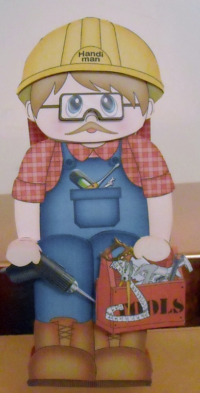 3D on the Shelf Card Kit - Handyman Brent by Pam Stubley