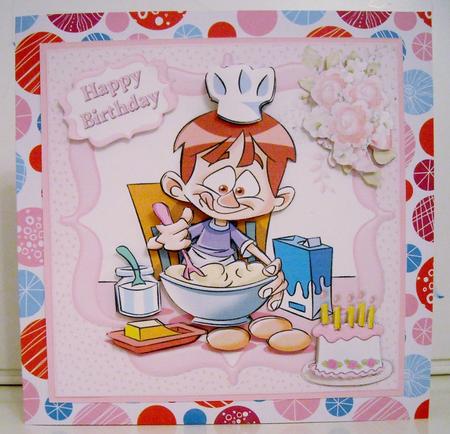 8x8 Birthday Cake Made with Love Mini Kit by Pam Stubley