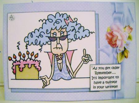 Stella Has a Twinkle in Her Wrinkle Quick Card by Pam Stubley