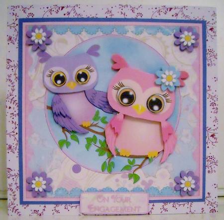 Owl Couple So Happy Together Mini Kit by Pam Stubley