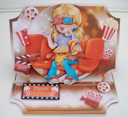 At the Cinema Birthday Easel Card Kit by Pam Stubley