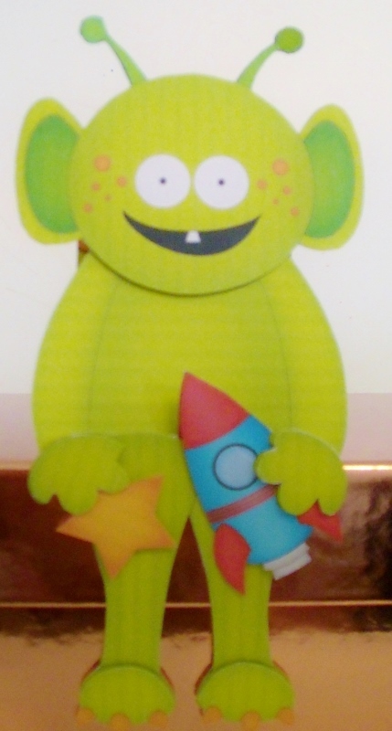 3D on the Shelf Card Kit - Little Alien Ajo by Pam Stubley