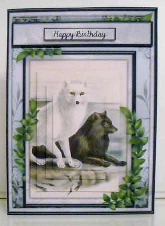 Foxes Male Card by Pam Stubley