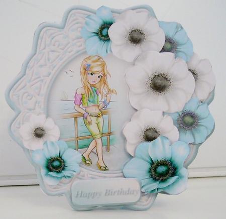 On the Boardwalk, Fancy Hexagon Card Mini Kit by Pam Stubley