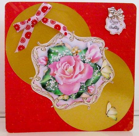 Vintage Summer Rose Roses Card by Pam Stubley