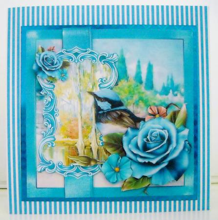 Magnolia Garden with Bird, Mini Card Kit by Pam Stubley