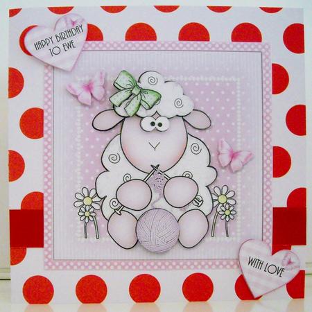 Knitting Sheep Mini Kit by Pam Stubley