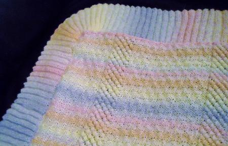 Rainbow Dust Baby Blanket by Pam Stubley