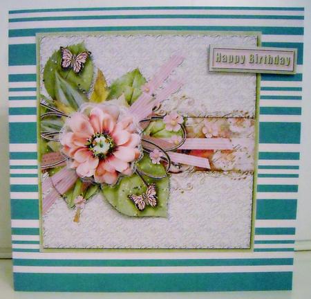 Cardtopper Vintage Flower 348 by Pam Stubley
