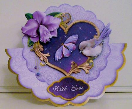 Enchanted Orchid Wobble Card Mini-kit by Pam Stubley
