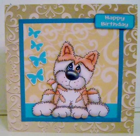Husky Dog Birthday Mini Kit by Pam Stubley