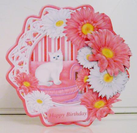 Pampered Kitty Fancy Hexagon Card Mini Kit by Pam Stubley