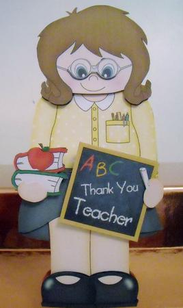 3D on the Shelf Card Kit - Miss Smith the Teacher by Pam Stubley