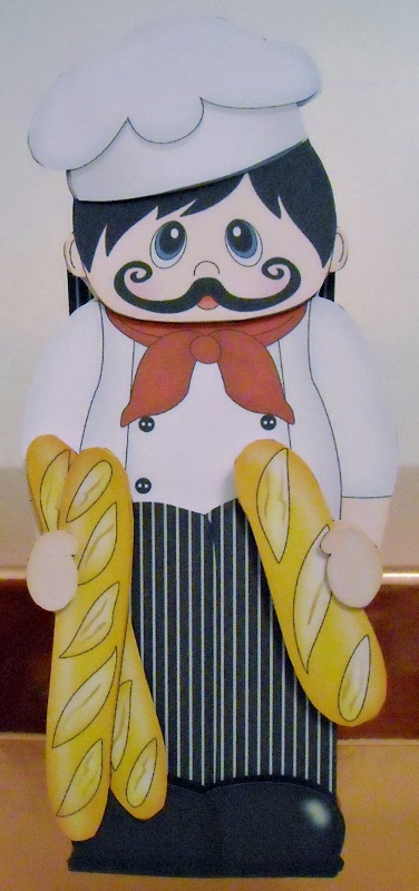 3D on the Shelf Card Kit - Marcel Le Petit French Chef by Pam Stubley