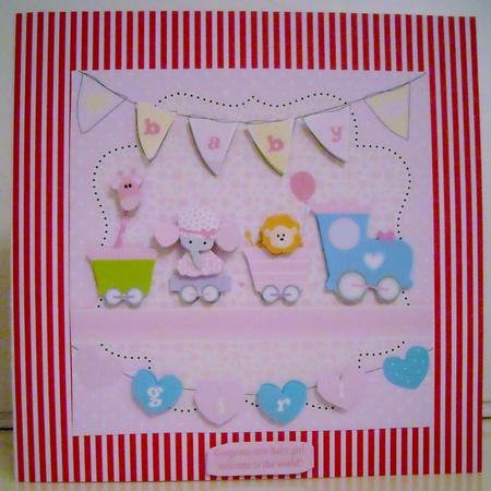 A Beautiful Baby Girl, Animal Train Mini Kit by Pam Stubley