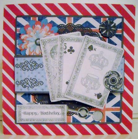 Card Game Night Card Kit - Red White and Blue by Pam Stubley