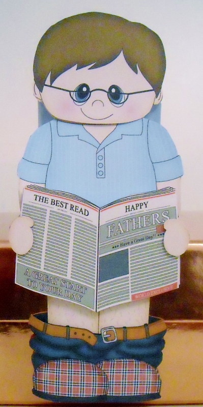 3D on the Shelf Card Kit - Liam on the Throne by Pam Stubley