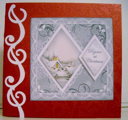 Ice Church Rejoice 7in Double Diamond Topper by Pam Stubley