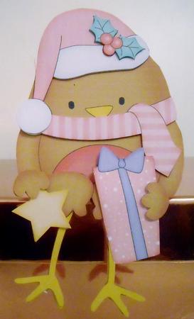 3D on the Shelf Card Kit - Christmas Bobbin Robin by Pam Stubley