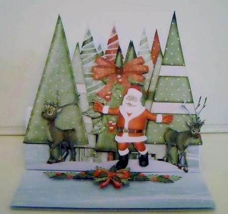 Round Up the Reindeers, Shaped Easel Mini Kit by Pam Stubley
