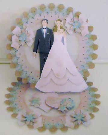 Stylish Wedding Doily Easel Card Mini Kit by Pam Stubley