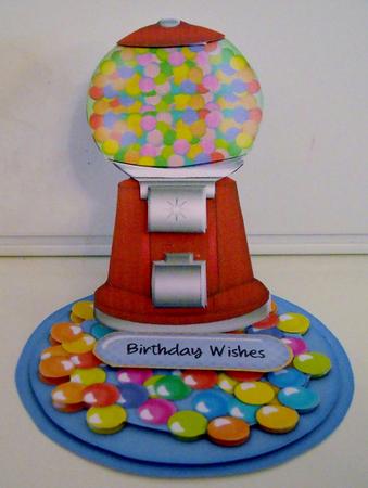 Fun Shaped Gumball Easel Card Kit by Pam Stubley