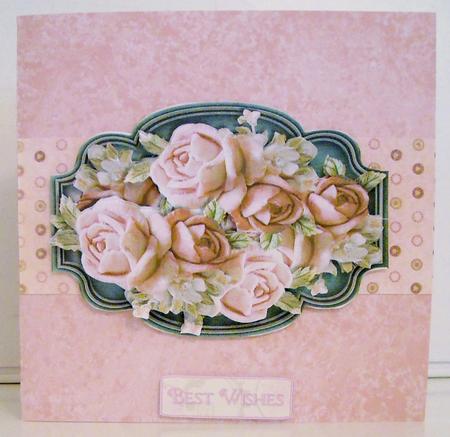 Scallop Topper Vintage Roses by Pam Stubley