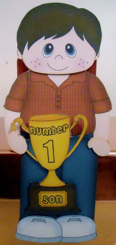Number 1 Trophy Dad by Pam Stubley