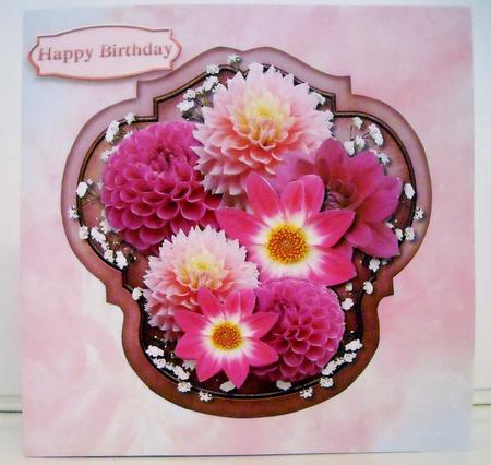 Scallop Topper Delightful Dahlias by Pam Stubley
