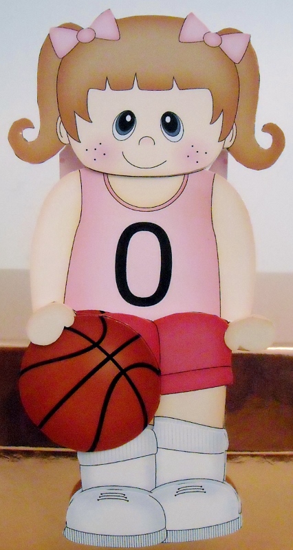 3D on the Shelf Card Kit - Little Basketball Player Jody by Pam Stubley