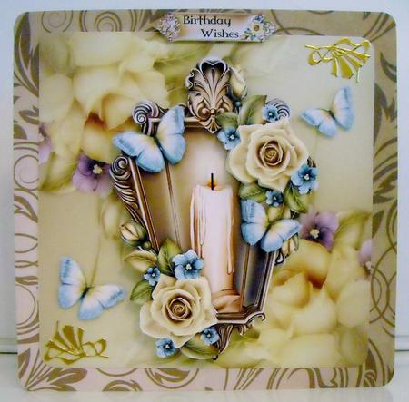 Yellow Rose Lantern by Pam Stubley