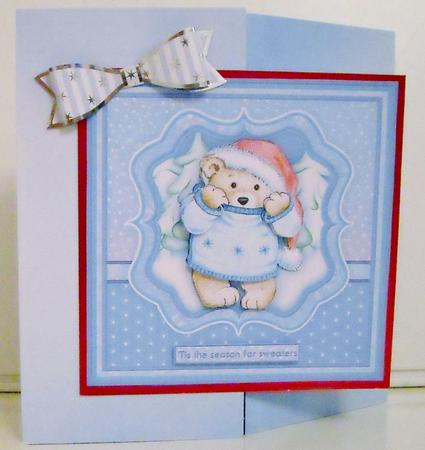 'tis the Season for Christmas Sweaters Male Christmas Card by Pam Stubley