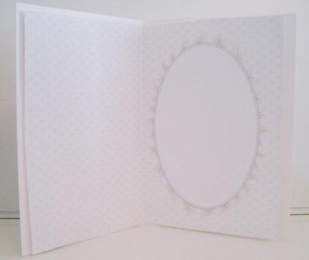 Cream Pattern Insert, with Lace & Pearls by Pam Stubley