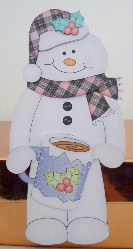 3D on the Shelf Card Kit - Mack the Snowman by Pam Stubley