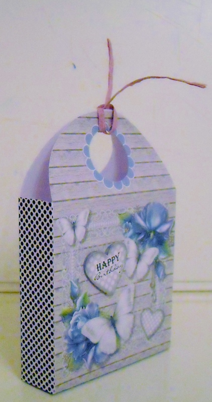 White Butterflies Large Gift Bag by Pam Stubley