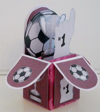 Girls Soccer Box Card Kit by Pam Stubley