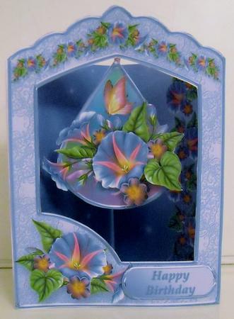Morning Glory - Teardrop Pendant Card Mini Kit by Pam Stubley