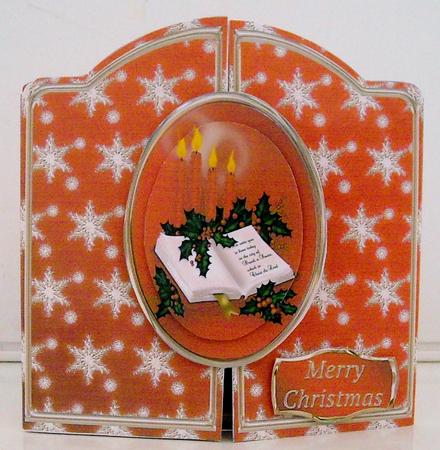 Christmas Candles - Gatefold Card Mini Kit by Pam Stubley