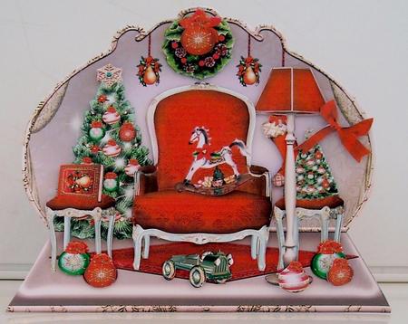 Festive Christmas Room by Pam Stubley