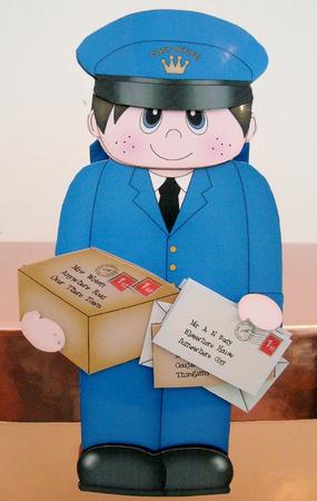 3D on the Shelf Card Kit - Little Postman Norman by Pam Stubley