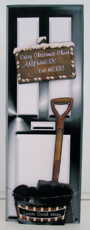 Christmas Deco Door Bah Humbug by Pam Stubley