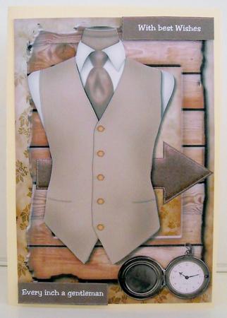 Male Card Gentleman by Pam Stubley