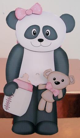 3D on the Shelf Card Kit - New Baby Panda Su Ling by Pam Stubley