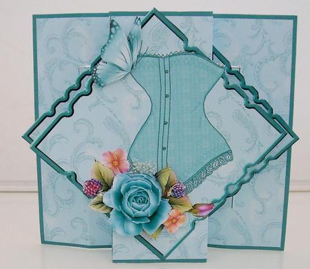 Corset Pop-out Card Mini Kit by Pam Stubley