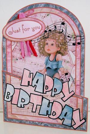 Young Dancer Cutaway Card by Pam Stubley